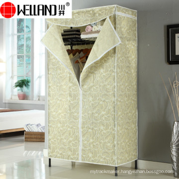 Modern Design Bedroom Furniture Assemble Non-Woven Fabric Wardrobe